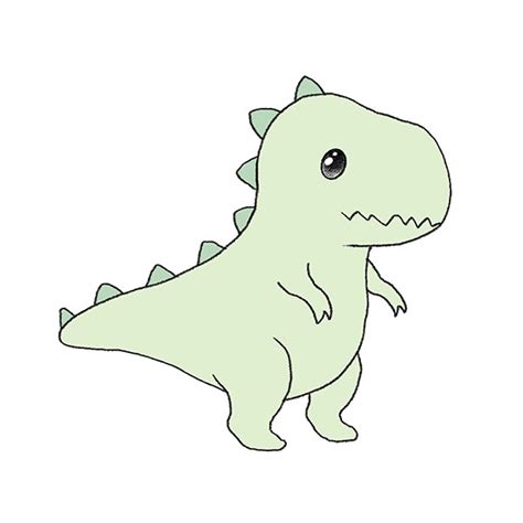 easy drawing of trex